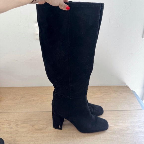Sam Edelman Thora, Black Suede Boots 9.5 - Picture 3 of 9